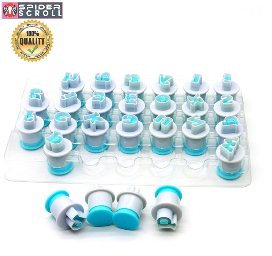 26pcs Digital Lowercase Alphabet Cookie Cutter Fondant Cutter Baking Cupcake Mold Cake Decorating. 