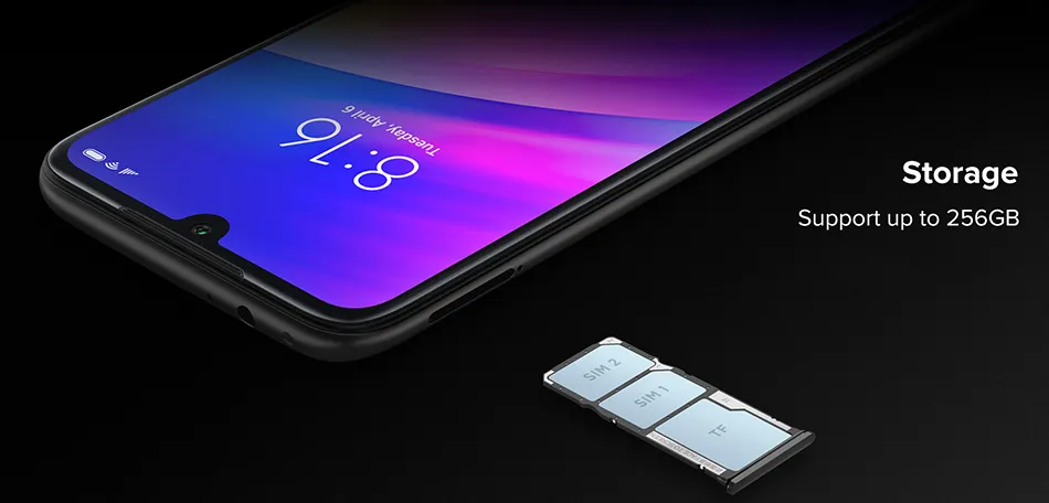 Xiaomi Redmi 7 with 3GB RAM 32GB ROM Brand New Sealed Pack 6.26 Inch Display Android Smartphone with Free tempered glass, Back cover, EU Adapter and Charger with Cable. 
