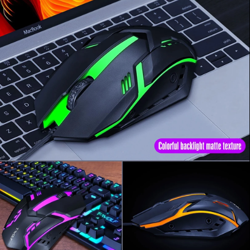 T-Wolf Tf200 Mechanical Feel RGB Gaming keyboard and Mouse Combo - High Quality Backlight LED  Gaming Keyboard Usb Ergon. 