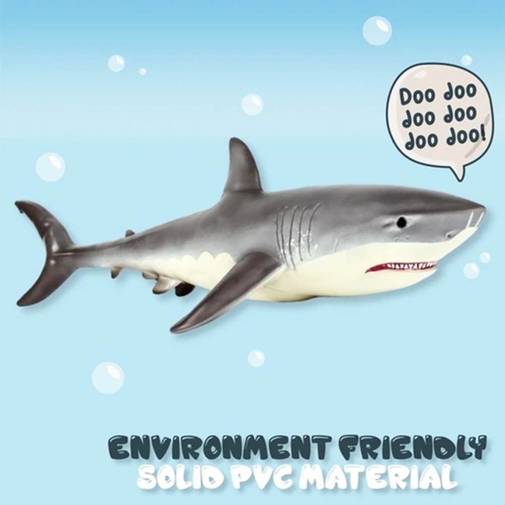 【Serendipity party】Simulation Plastic Shark Ocean Animal Model Figurine Children Toys Table Decor. 