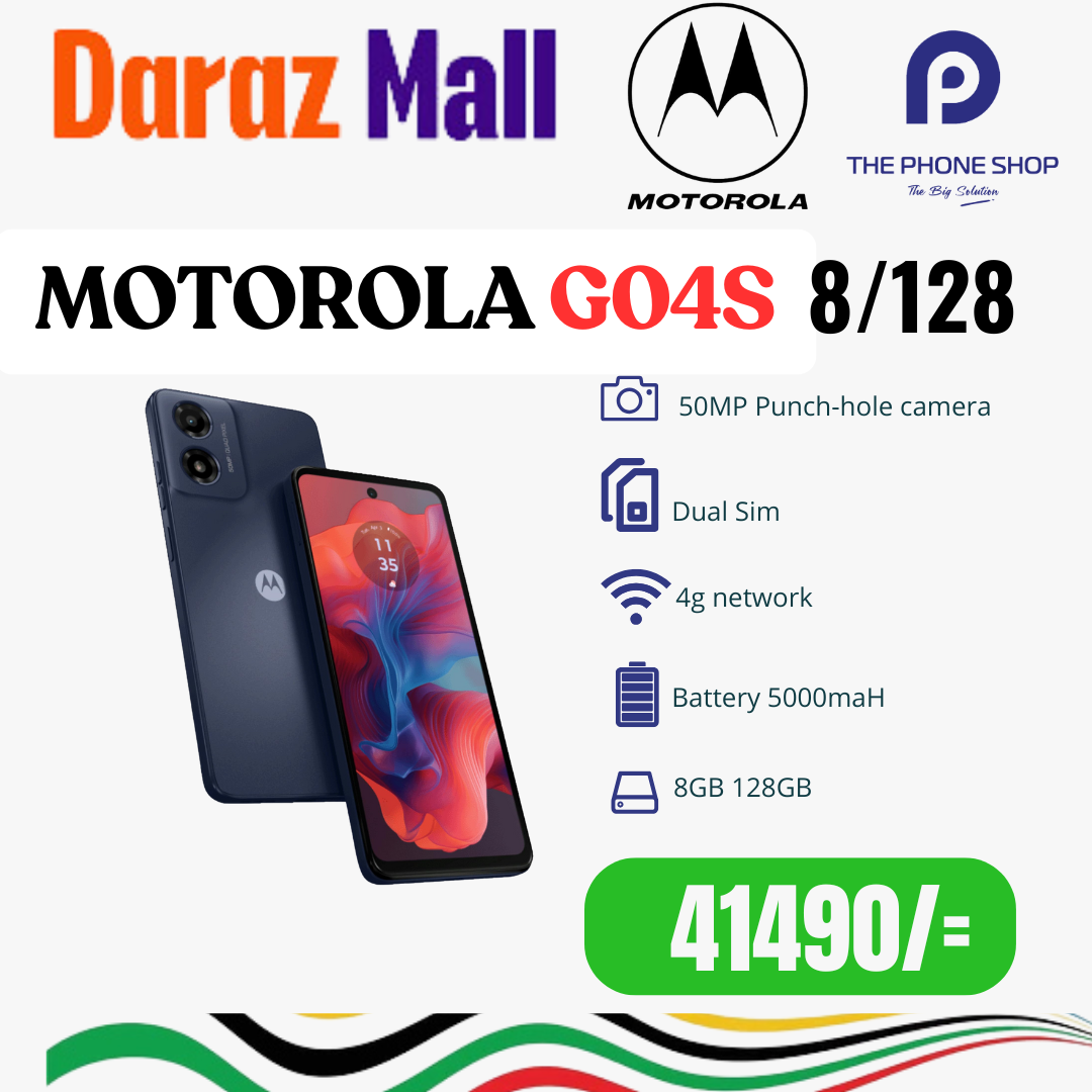 Motorola Moto G04s Original Smart Phone (8GB+ 8GB) & 128GB