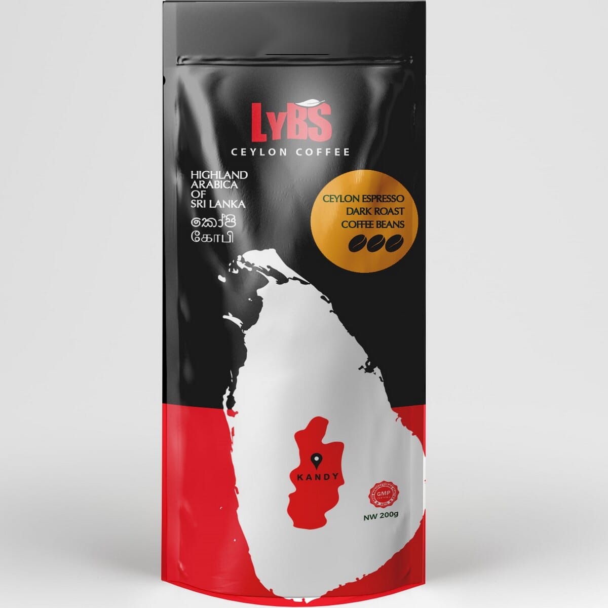 LYBS Ceylon Espresso Dark Roast Coffee Beans 200g Daraz.lk