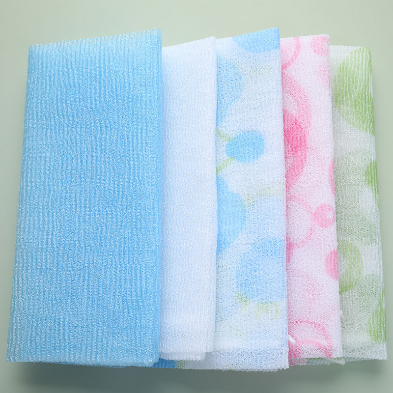 Nylon Wash Cloth Towel Beauty Body Skin Exfoliating Shower Bathroom Washing　GENGLI