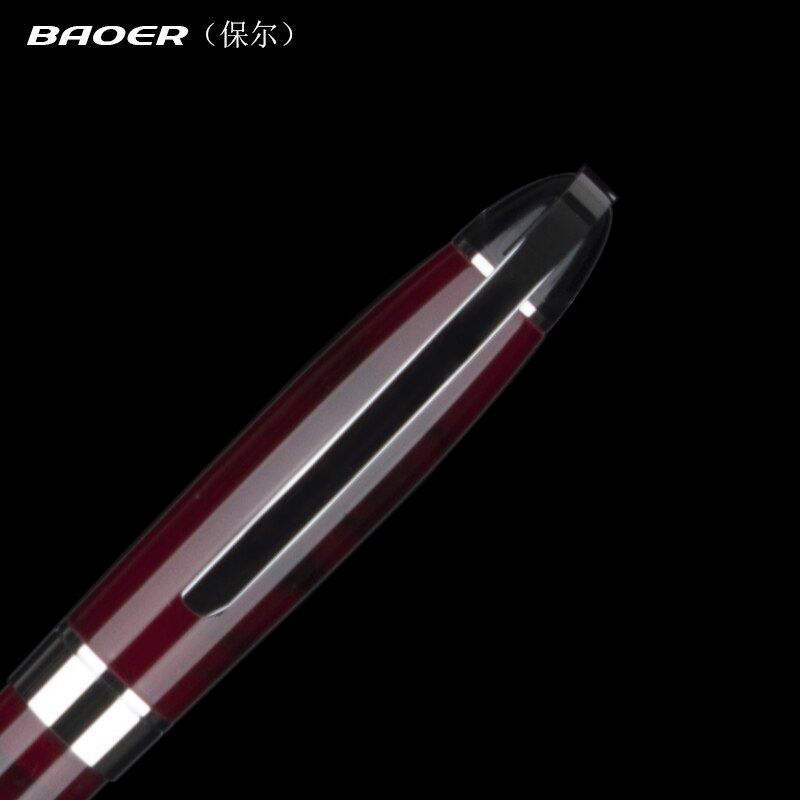 【Alizeker Mall】Fountain pen Full Clip Baoer 517 Caneta Office supplies ink. 