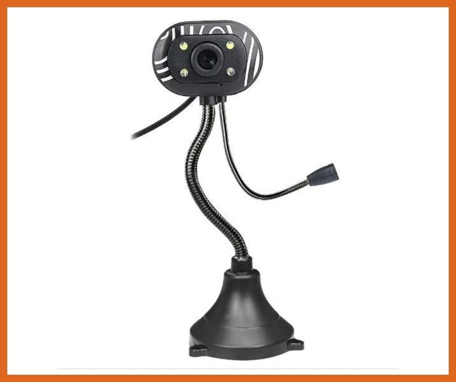 Web Camera with Mic Webcam with Mic Versatile Computer Video Camera Web Desktop Stand HD Teaching Plug & Play USB Webcam Built-in Microphone. 