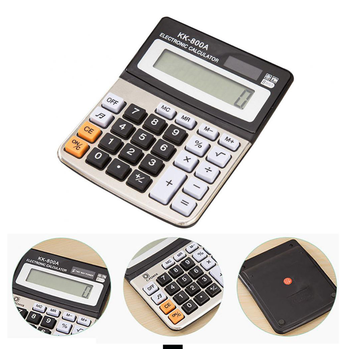KK-800A 12-Digit Calculator Business Accounting Electronic Calculator Computer Classic Office Electronic Calculator Hs725L. 