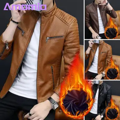 Fleece lined hotsell leather jacket