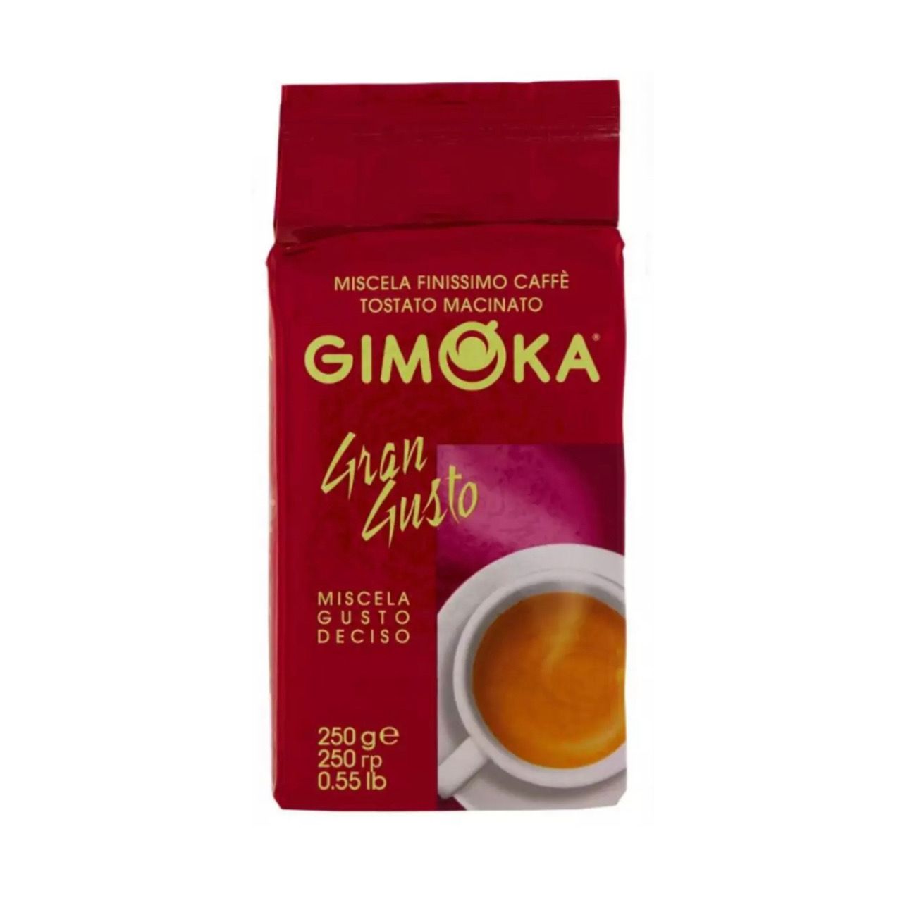 Roasted Ground Coffee Gimoka - Pure Soluble 250g Made In Italy by Italian Mart. 