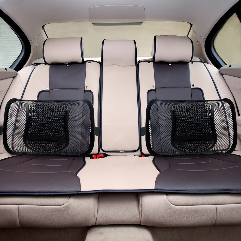 Mesh Back Support for Office Chair, Lumbar/Chair Back Support with Elastic Strap Back Rest for Car Seat/Back Pain Relief. 