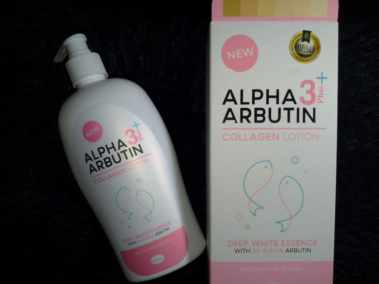 Natural Extracted COLLAGEN Vitamin C, AAL5 Vitamin E 3x ALPHA ARBUTIN PLUS LOTION 500 Ml Made In THAILAND. 