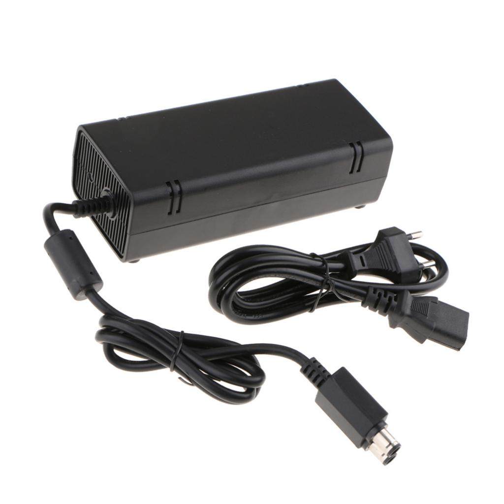 Power Supply Cord AC Adapter Power Brick Replacement Charger for Xbox 360 Slim 360 S with Cable Auto Voltage 100-245V, EU Standard. 