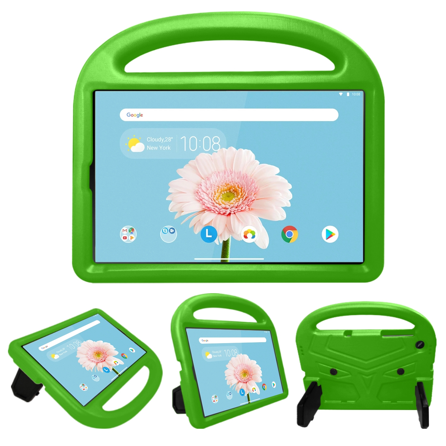 For Lenovo Tab M10 10.1 Sparrow Style EVA Material Children Shockproof Casing Shell(Blue)
