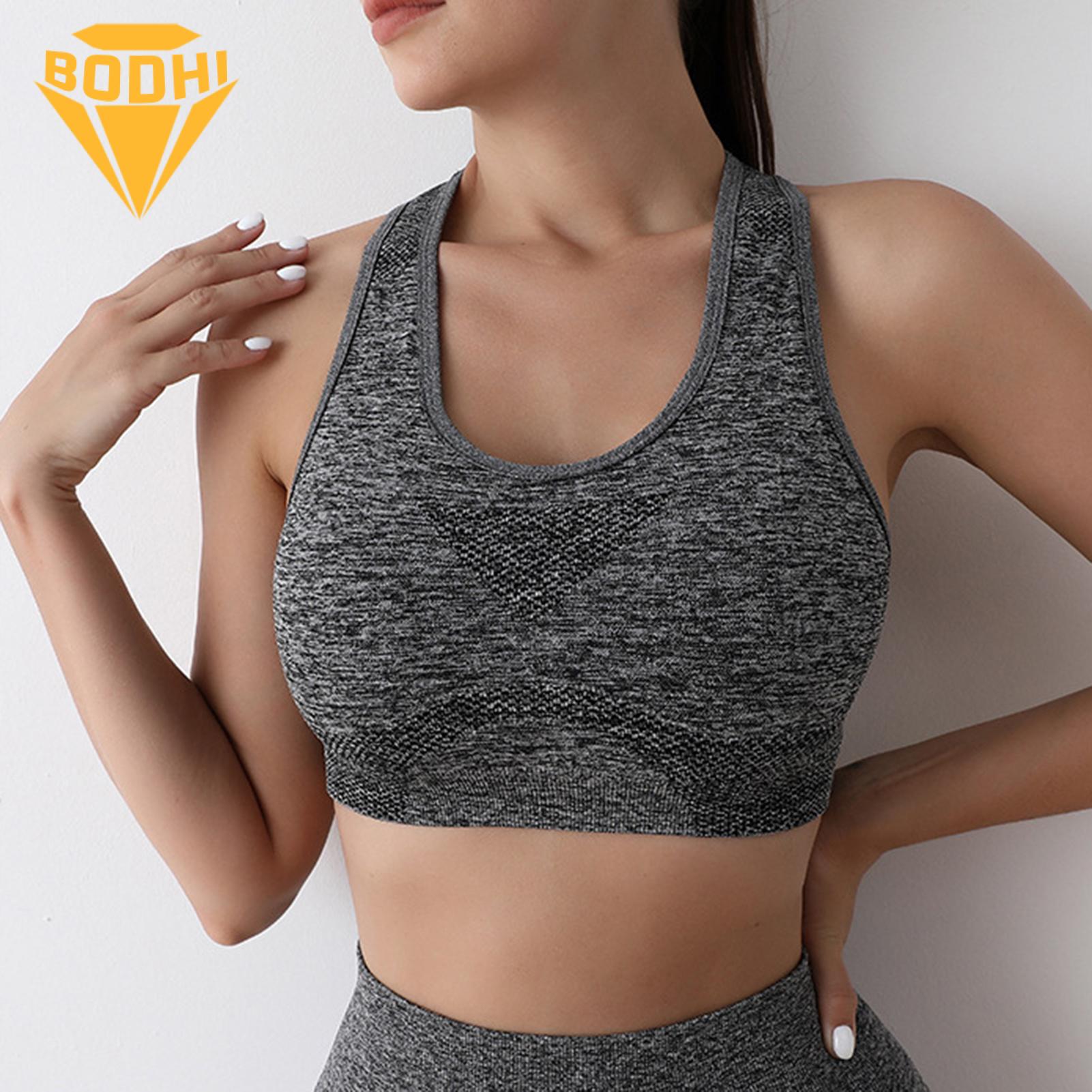 Breathable Sports Bra Comfortable Supportive Wireless Sports Bra for Yoga Jogging Women's Favorite. 