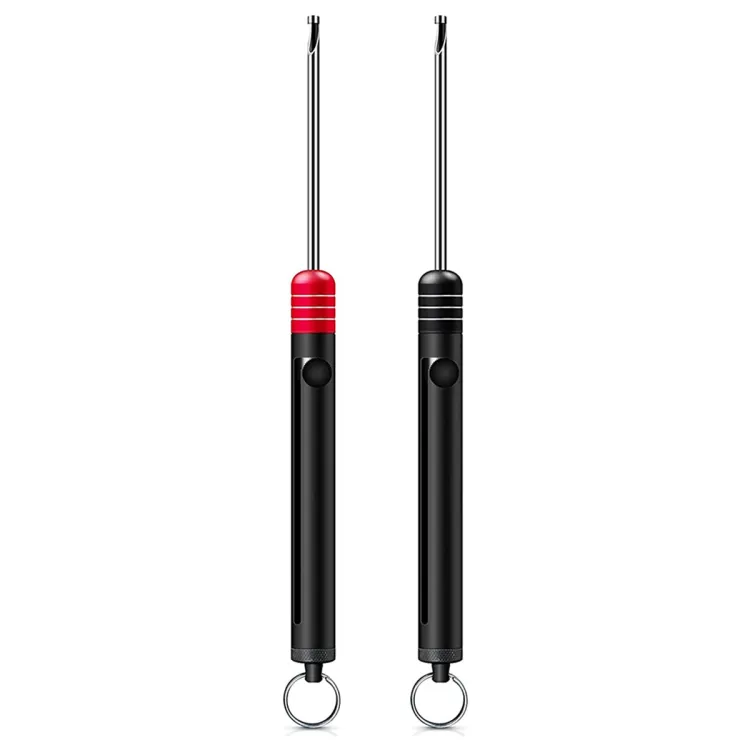2PCS Fishing Hook Remover Tool, Fishing Hook Quick Removal Device, Fish  Hook Detacher Remover Tool Kit,Black+Red