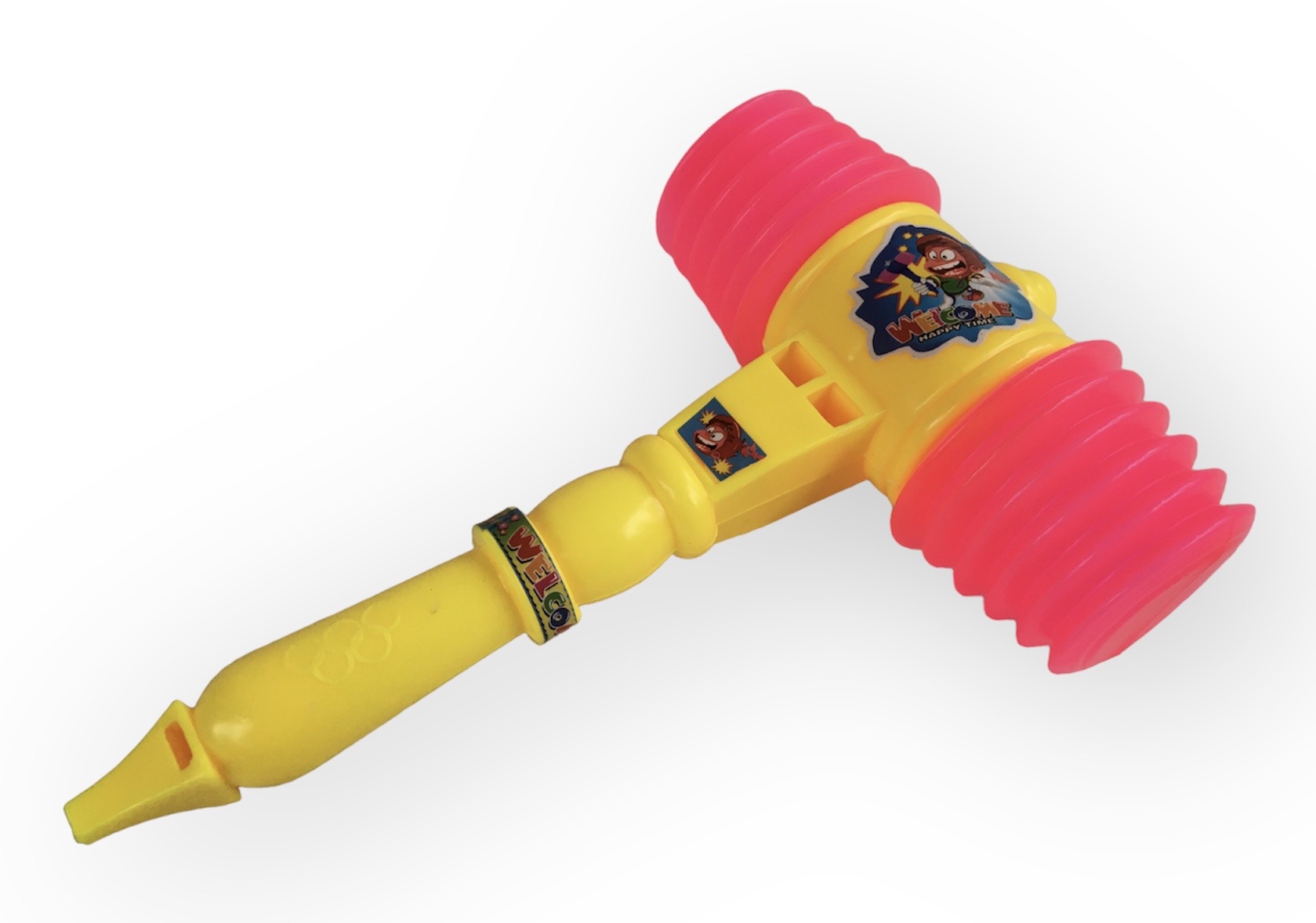 Whistle Sound Hammer Toy For Kids, Play Toy Educational Squeaky Toy Hammer Toddler, Squeaking Hammer Pounding Toy, Clown, Carnival, And Circus Birthday Party Favors, Best Gift For Boys And Girls Ages 2 Plus.. 