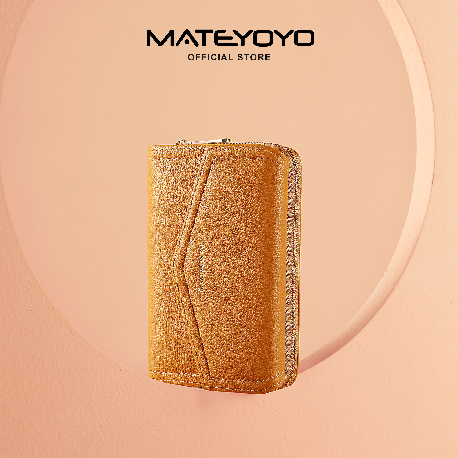 MATEYOYO Women's Wallet Simple Fashion Purse Large Capacity Money Bag Multifunctional Clutch Wallet PU Leather Card Wallet Zipper Coin Pocket. 