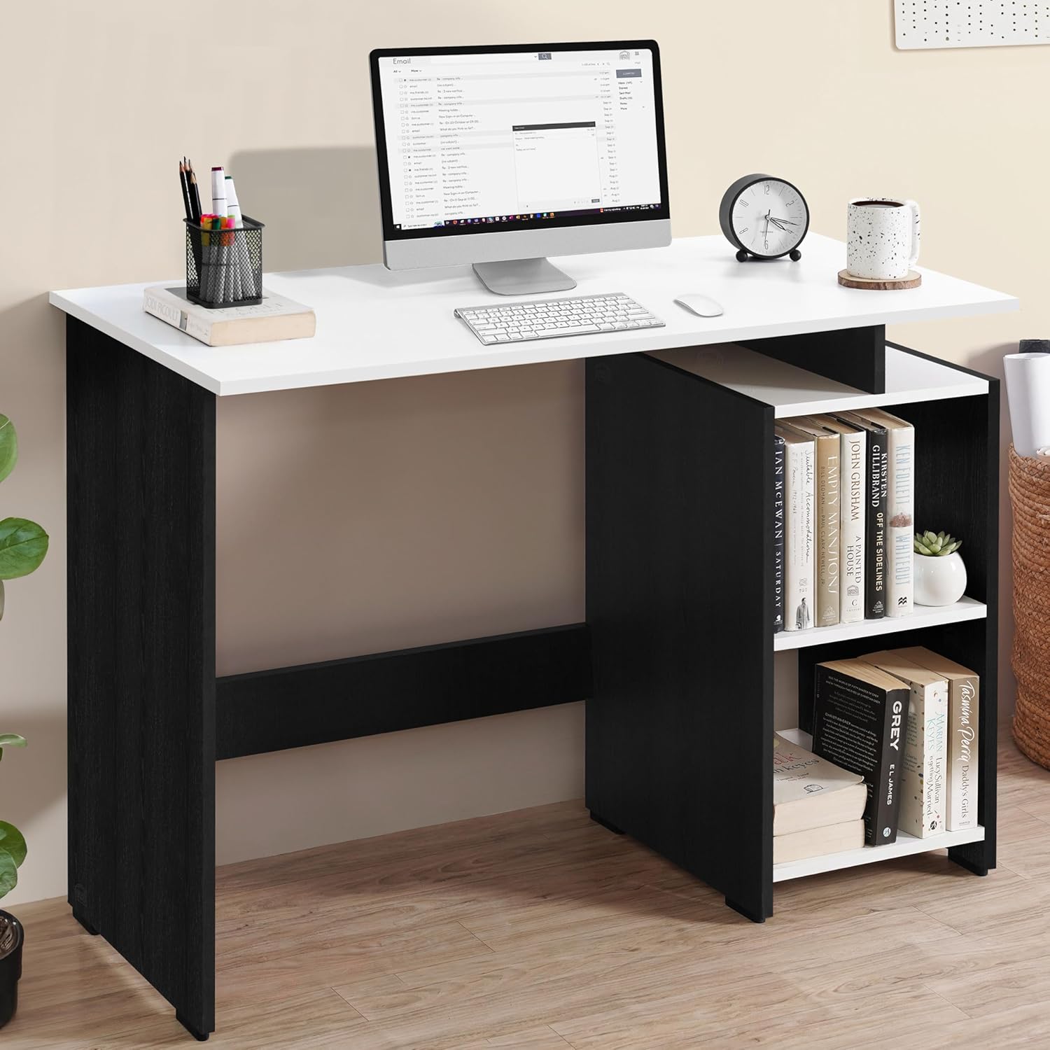 VTEC FURNITURE Modern Study Table with 2 Tier Bottom Storage | Office Desk | Computer Table | ST201. 