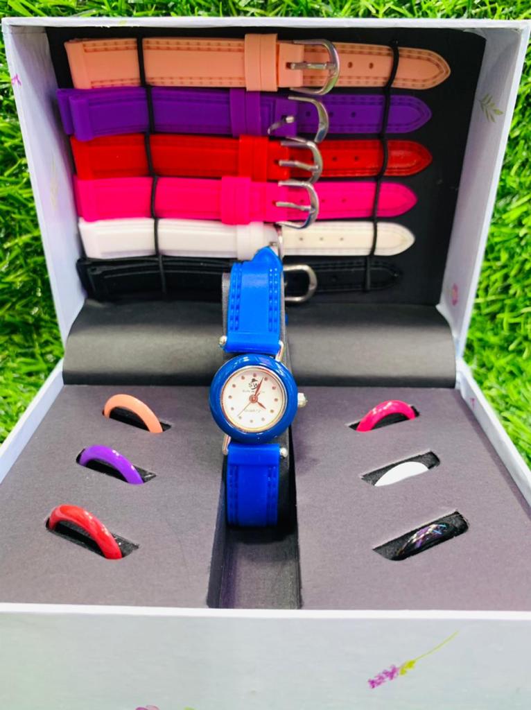 Women's watch with online changeable bands