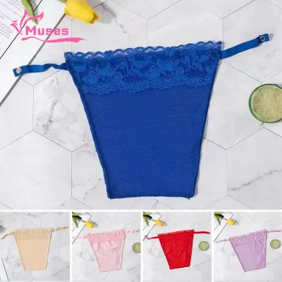 Muses Mall Bra Tube Top Chest Cover Cloth Clip-on Breathable Lace Anti-slip  Underwear Bra Insert Modesty Panel