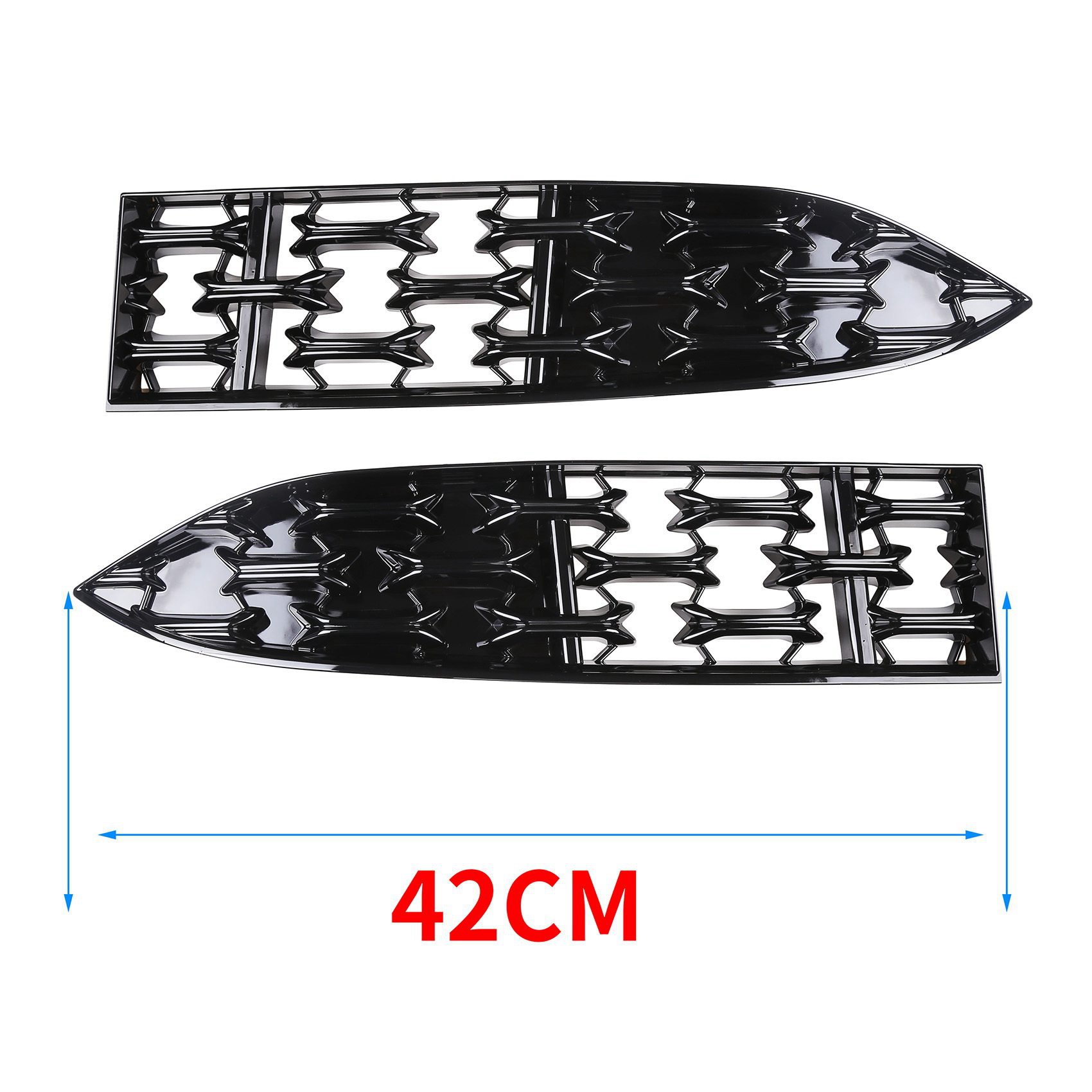 4x Car Front Lower Bumper Grill Grille Moulding Cover for Mazda CX5 CX-5 2022+ Front Bottom Middle Net Decoration B. 