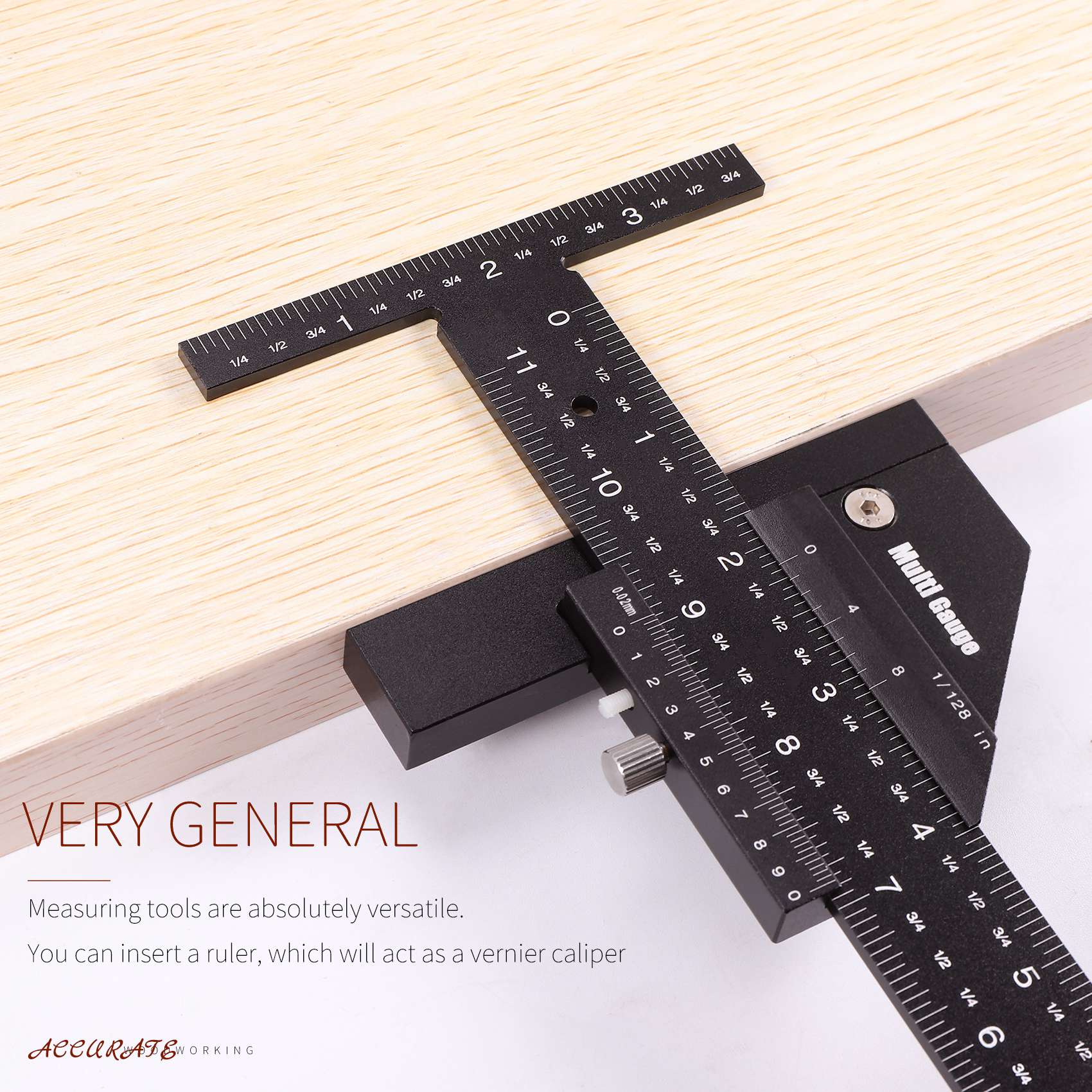Multi Gauge Woodworking Multifunctional Ruler,Angle Woodworking Tools. 