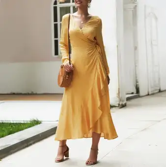long sundress with sleeves
