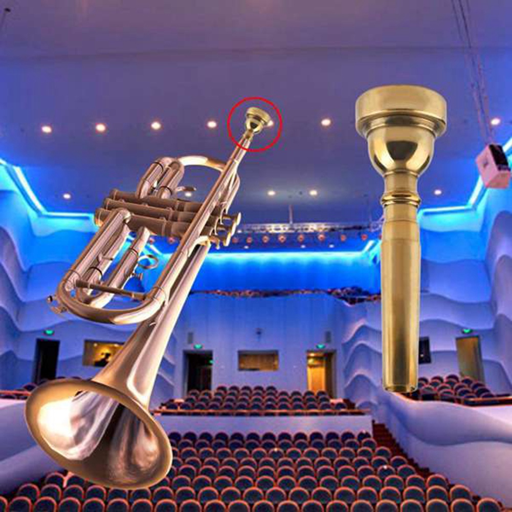 Rumpet Mouthpiece- 7C 5C 3C Copper Alloy Plated Trumpet Mouthpiece Musical Instruments Accessories-Silver 7C. 