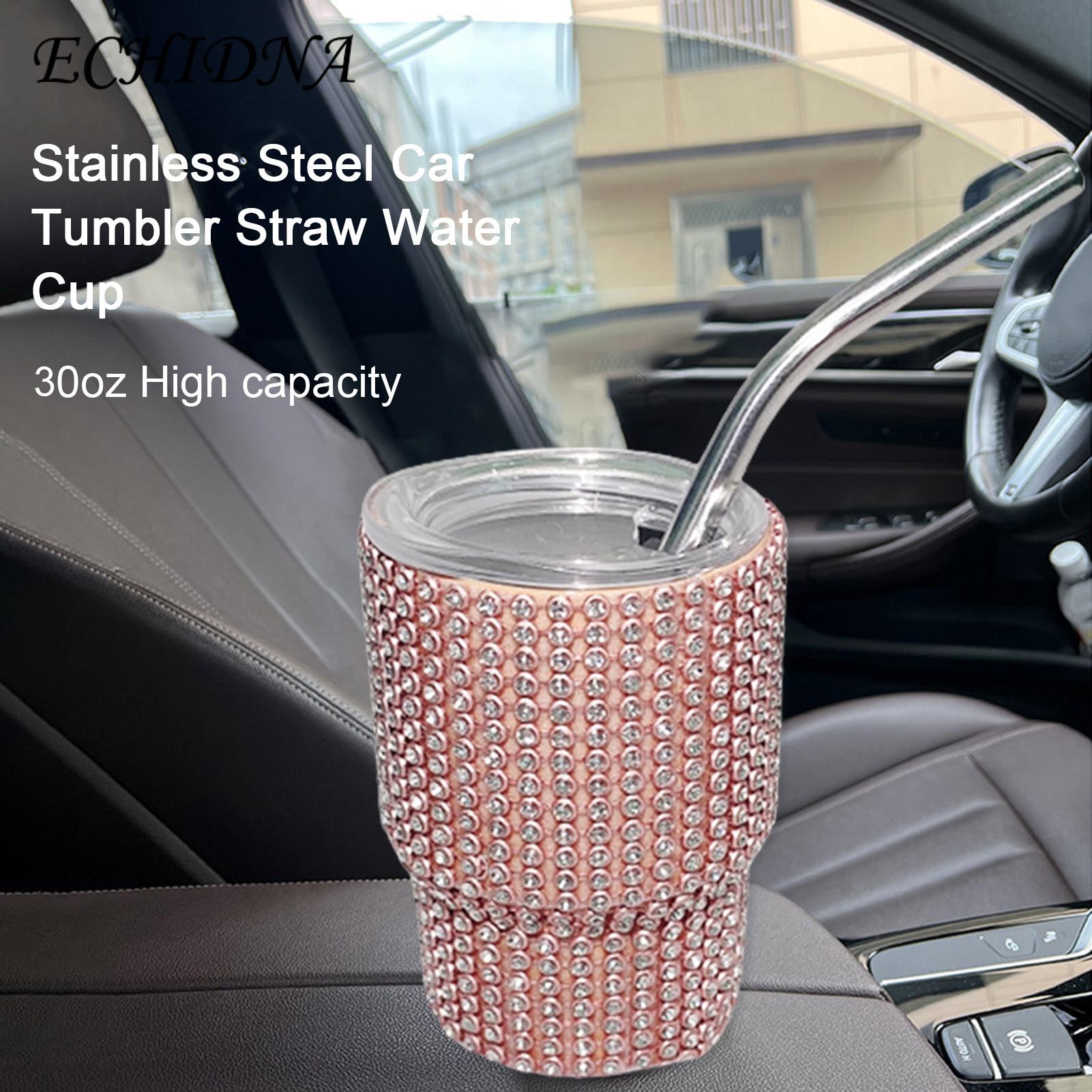 Straw Cup Sparkling Insulated Tumbler with Straw Leakproof Heat-resistant Water Cup Coffee Mug for Southeast Asian Buyers Coffee Cup. 