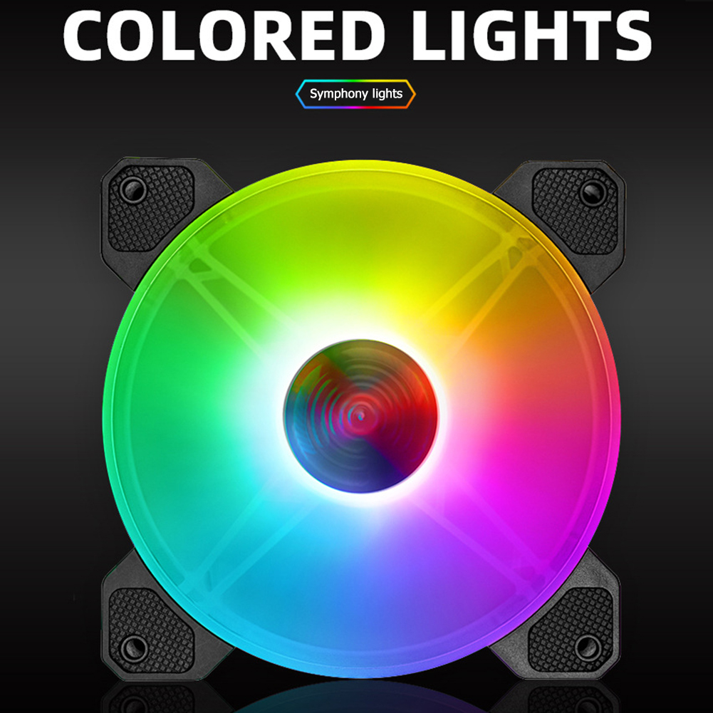 COOLMOON Yuhuan 140mm Desktop Case Cooling Fan 1200RPM Low Noise Mute RGB 6Pin Cooler PC Radiator for PC Case Desktop Computer. 