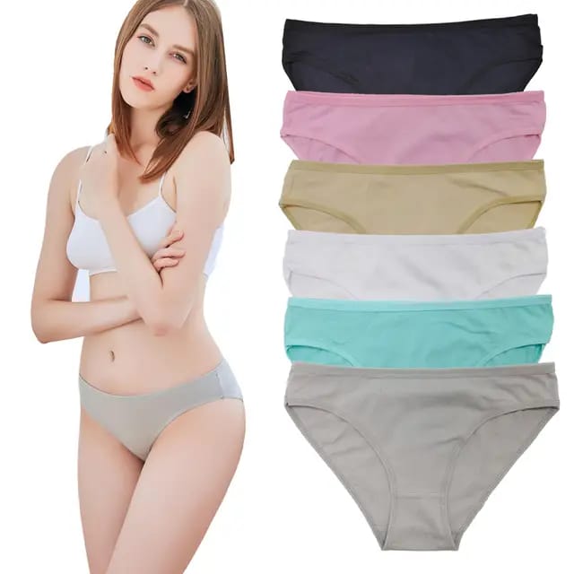 Pack of 3 Big Size Soft Seamless Underwear Panties for Women