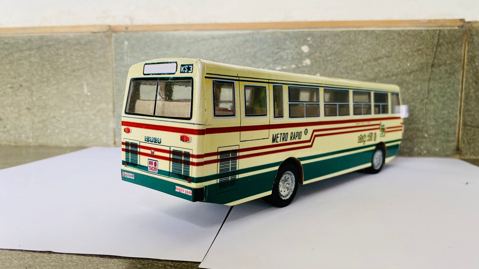 Fully Hand made Isuzu Metro ECR 500 Model Bus. 