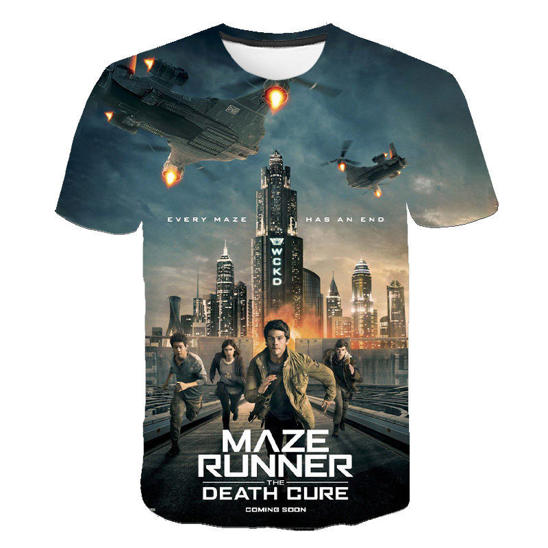 The Maze Runner Summer 3D T shirt Men Women Children Fashion Streetwear Boy Girl Kids Printed T-shirts Cool Tops Tee