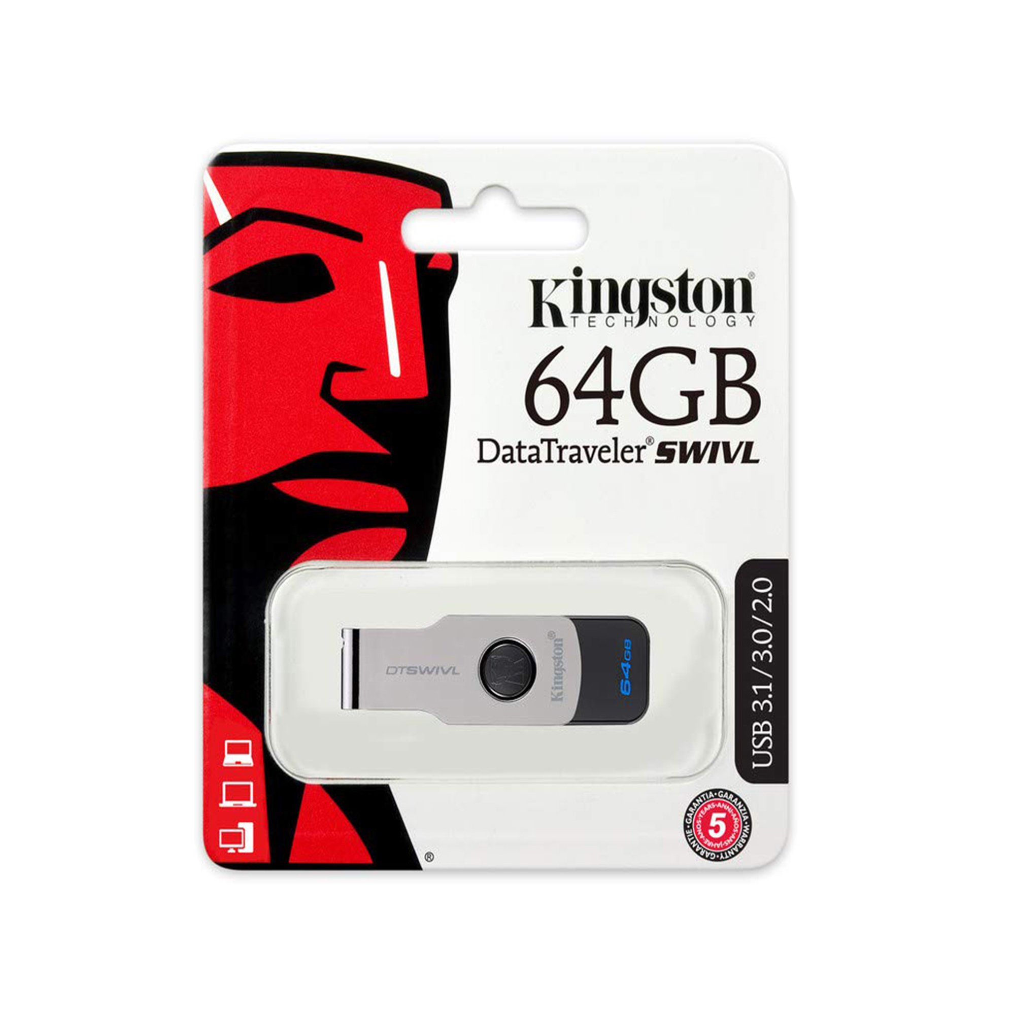 Kingston 64GB DTSWIVL USB Pen Flash Drive