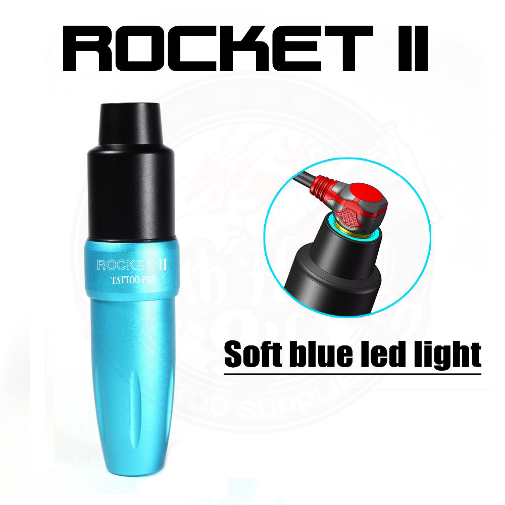 Rocket II Tattoo Pen Machine LED Light RCA Japan Motor Rotary Machine 3.5mm Stroke Tattoo Permanent Makeup Eyebrow Equipment. 