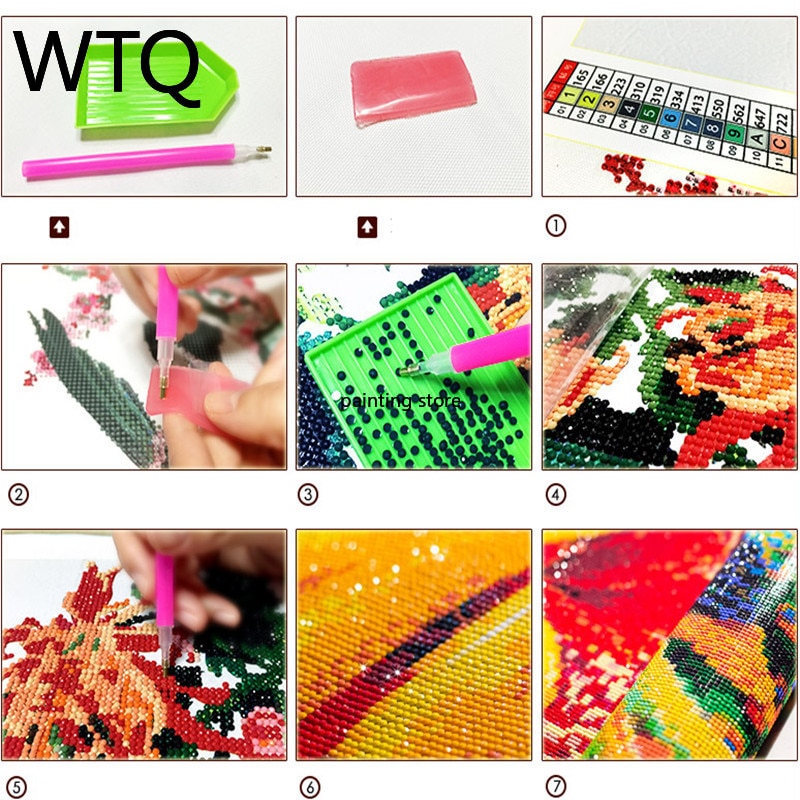 New 5D Painting Graffiti Street Pop Art Stitch Kit Full Drill Embroidery Room Decoration Gift. 