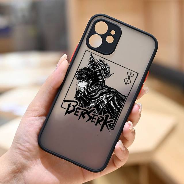 Berserk Guts anime Phone Case transparent For iphone 11 12 13 7 8 plus mini  x xs xr pro max sman Gatsu Sacrifice Zod cover | Daraz.lk