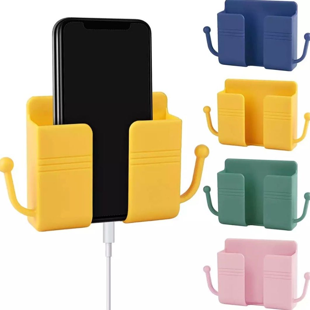 Phone Holder with Hook Wall Mount Sticky on Wall Stand Mount Mobile