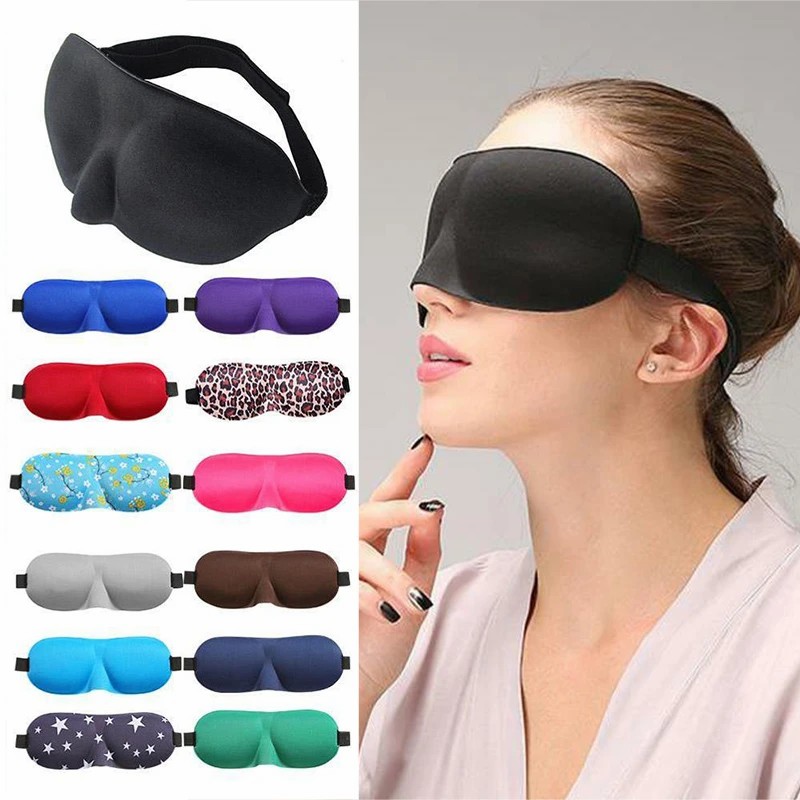 3D Natural Sleep Eye Mask - Portable Soft Eyeshade Cover Shade Eye