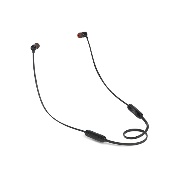 JBL Tune 110 BT In-Ear Bluetooth 4.0 Wireless Magnetic Earphone Built-In Microphone High-Quality JBL Pure Bass Sound Comfortable Wearing Soft Earbuds Lightweight Black Earphone. 