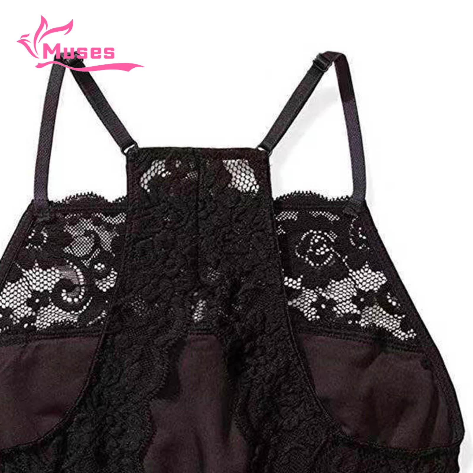 Muses Mall Thin and breathable lace fabric will keep you feeling cool in hot summer. The bandeau design can show off your collarbone very well.. 