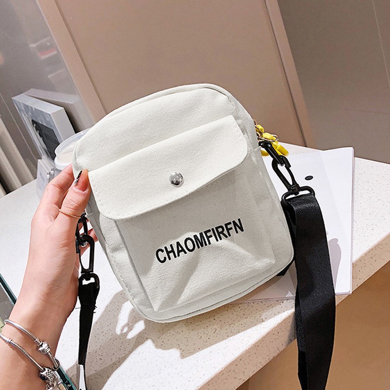 Women's Crossbody Shoulder Bag Student Shoulder Bag Canvas Bag ins hip hop Girl Canvas Bag Women Messenger Bag. 
