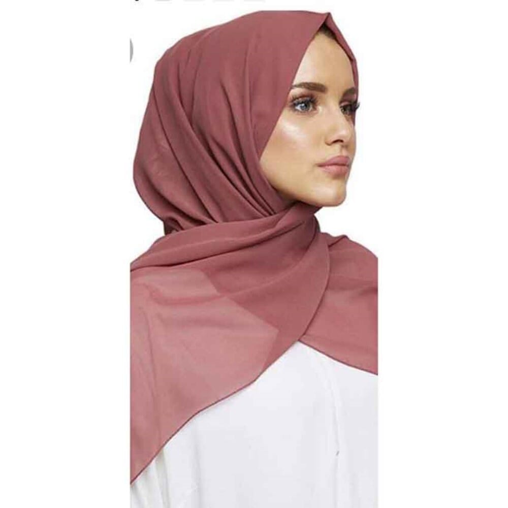 Plain Chiffon Georggete Shawls For Hijab Wrapping