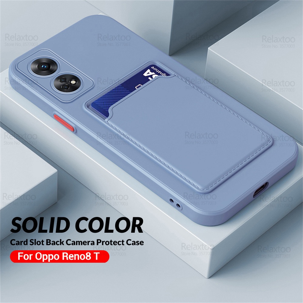 COMAKU Cover Armor per Oppo Reno 8T 4G (Reno8T), Custodia TPU+PC Antiurto con Scorrevole Cover Anello Supporto - Blu
