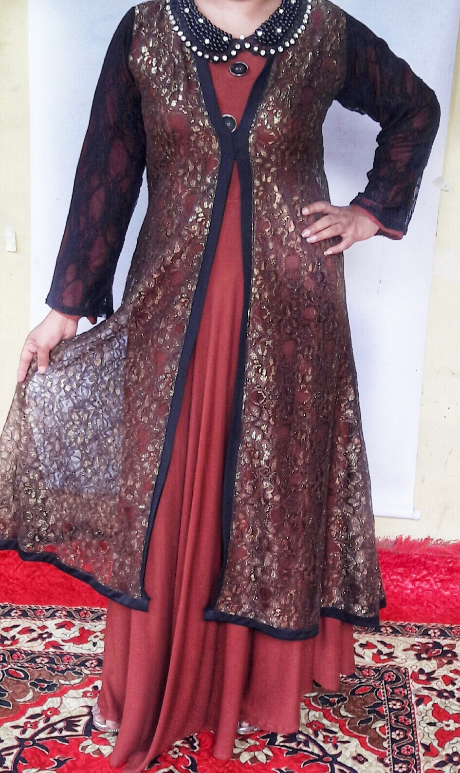 viscose long frock