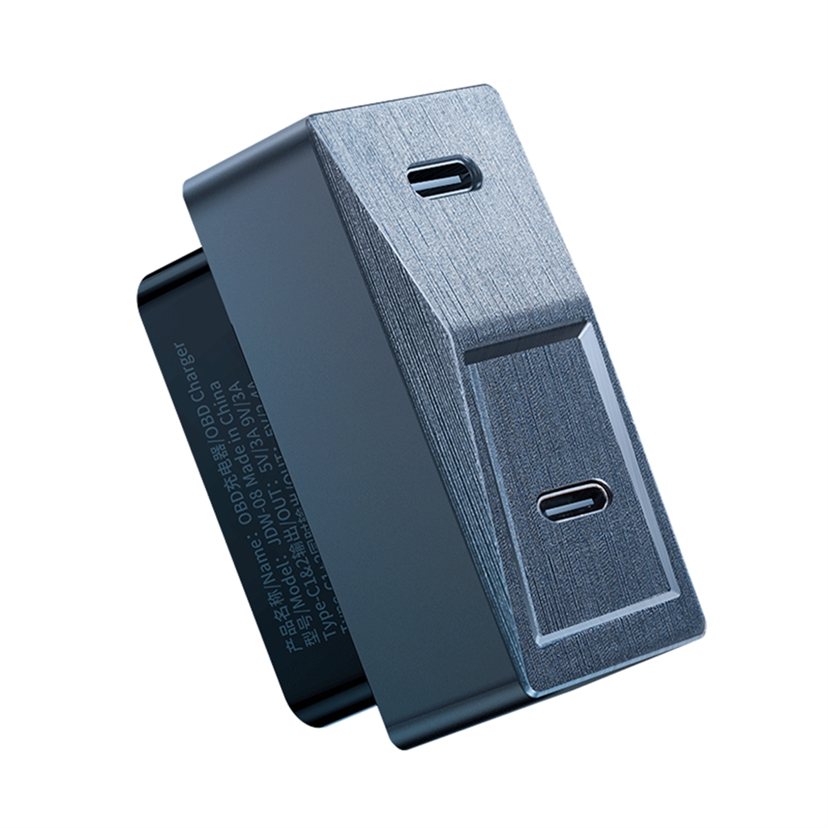 For Tesla Model 3 Highland 2024 Hidden Obd Adapter Fast Charging 27w Plug And Play Usb-C Dual Ports. 