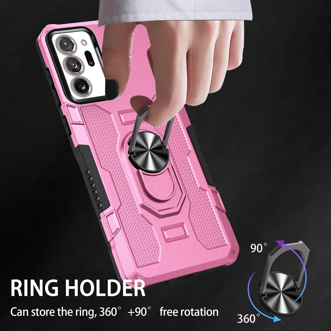 For Samsung Galaxy Note 20 Ultra 5G Armor Case Magnetic Car Holder Ring Stand Shockproof Cover. 