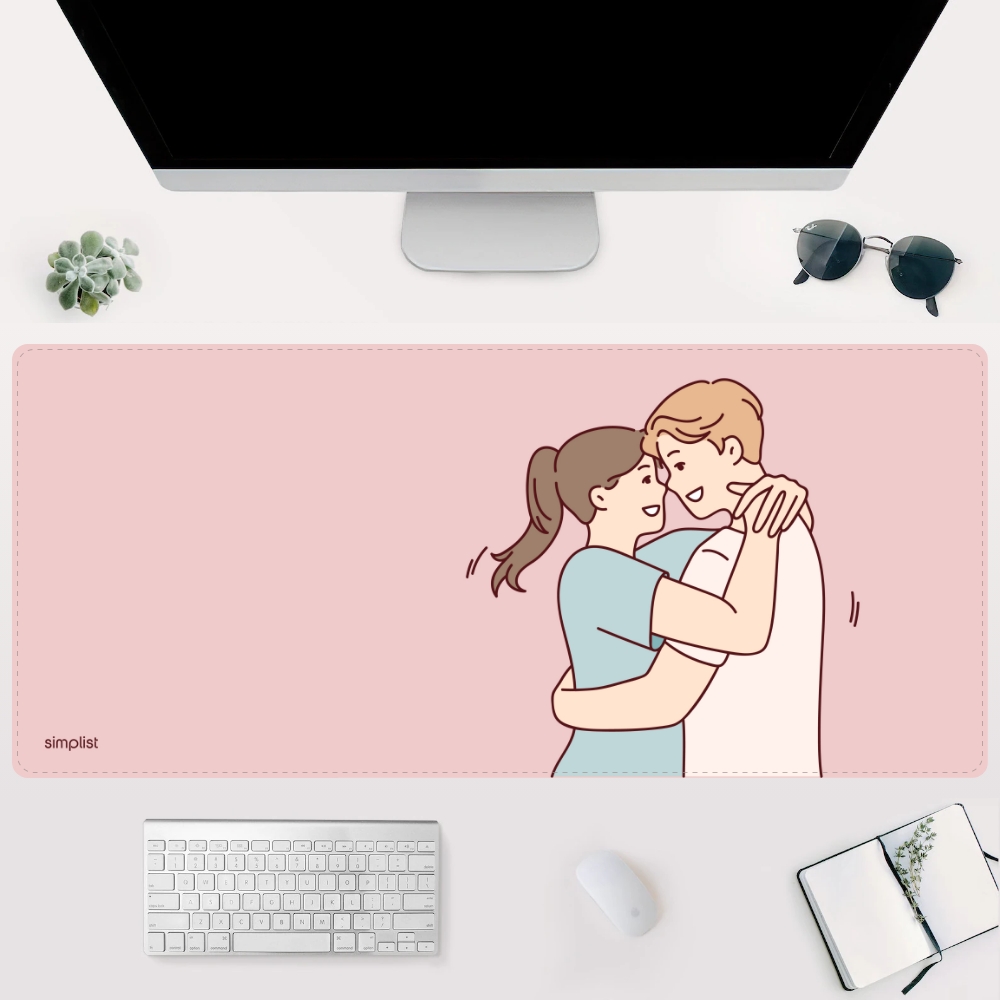 Simplist Gimars Large Mousepad - Printed Rubber Gaming Mouse Pad Desk Mat (90×40 CM) – Extended Non-slip Mousepad for Home and Office. 