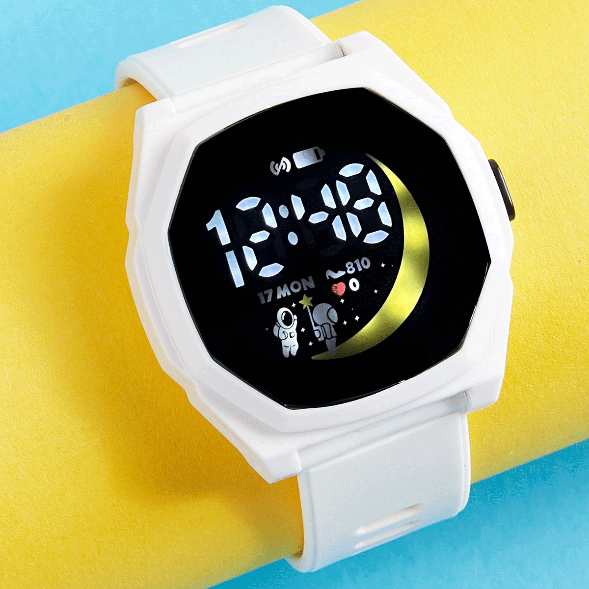 White casio touch online watch