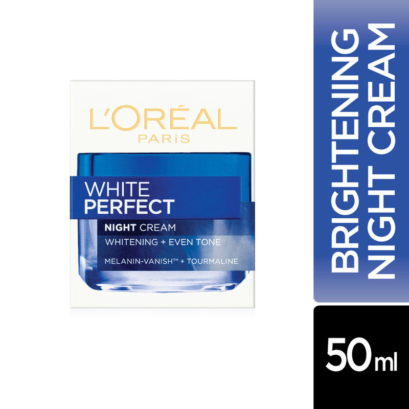 L Oreal Paris White Perfect Night Cream 50ml Aura Perfect Face Cream Even Tone s With Vitamin C E Tourmaline Gemstone Daraz.lk