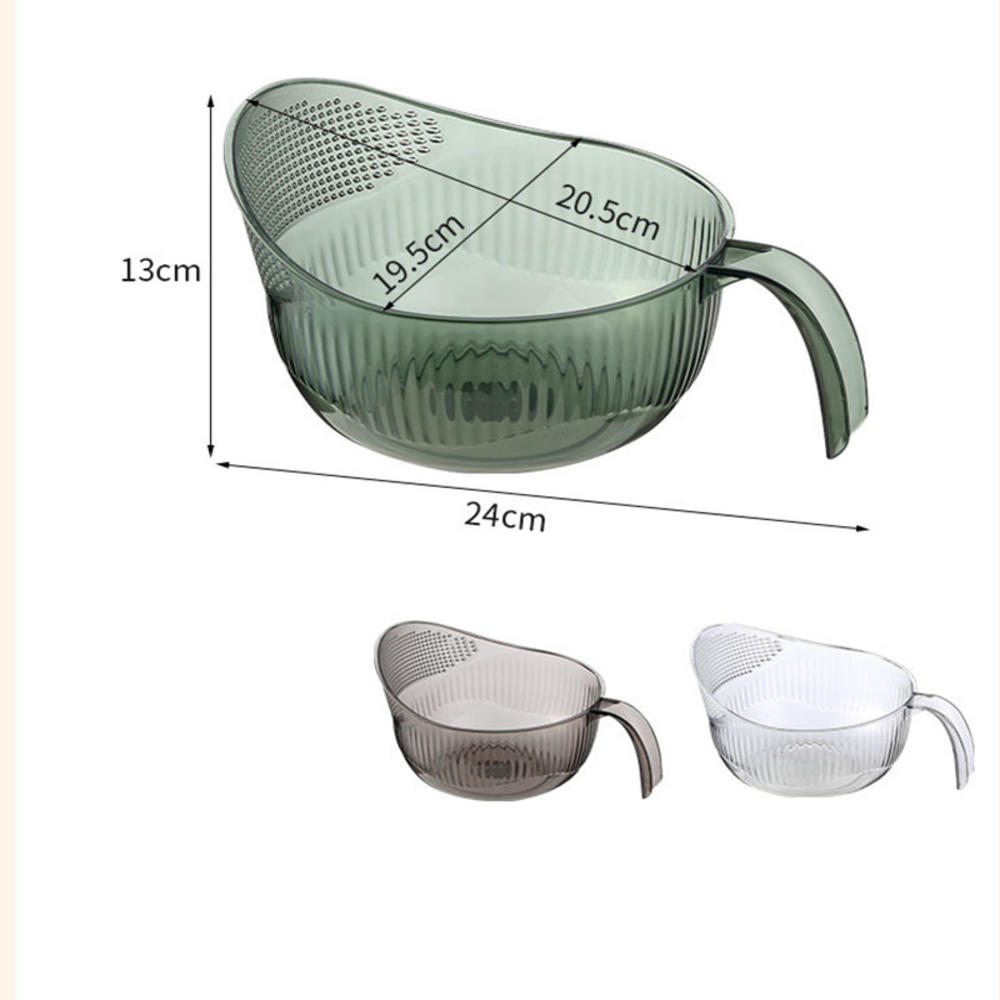 Rice Washing Machine Kitchen Rice Drain Basket Household Drain Basket Shopping Basket With Handle Japanese Rice Washing Sieve. 